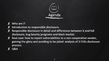 Responsible disclosure: it