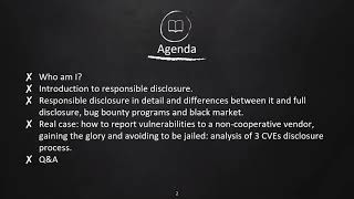 Responsible disclosure: it's not all about the money (Carlo Di Dato)