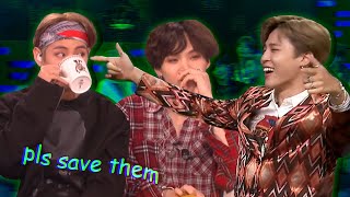 BTS being BTS on talk shows