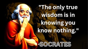 Socrates reveals the secret to true wisdom: knowing you know nothing