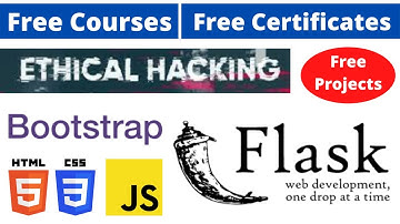 Udemy Free Certificate Courses Ethical Hacking HTML CSS JS Bootstrap | Flask Project Online Classes