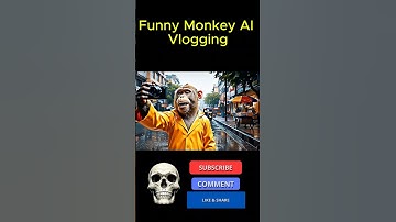 Viral Monkey AI Vlog in Rain #shorts #veo3 #monkey #vlog