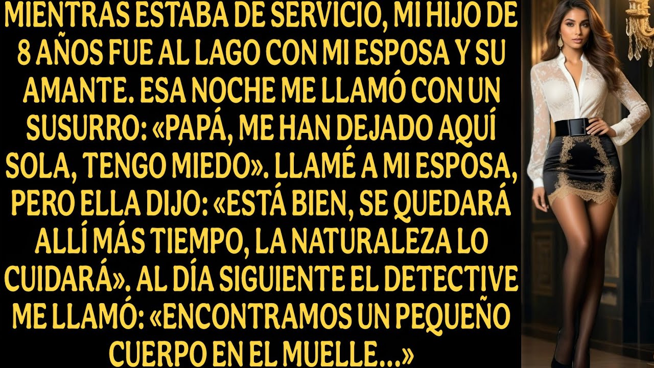 Mientras estaba de servicio, mi hijo de 8 años fue al lago con mi esposa y su amante. Esa noche...