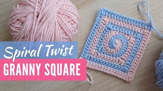 How to Crochet a Spiral Granny Square in 2 Colours!