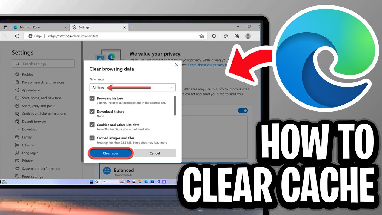 How To Clear Cache on Microsoft Edge - Full Guide - YouTube