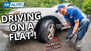 Don'T Do That! Why Driving On A Flat Tire Is Dangerous, And Could Cause  More Damage! - Youtube