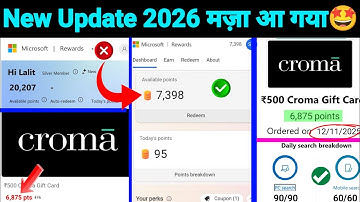 Microsoft Rewards New Update 2026 | Unlimited Points Trick | Amazon Voucher Come Back |Bing Rewards🤩