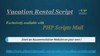 Vacation Rental Script - Accommodation Website On Your Own Php Scripts Mall