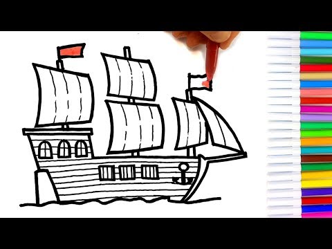 Video: Come Disegnare Una Nave Pirata Pirate