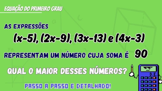 Matemática Básica - Resolvendo Equações de 1º Grau #04 Soluções de  Exercícios \Prof. Gis/ — Eightify