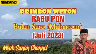 Primbon Weton Rabu Pon Bulan Suro (Juli 2023)