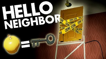 Hello Neighbor Alpha 3 Update - HIDDEN Secret Silver Key in GOLDEN APPLE - Hello Neighbour Gameplay