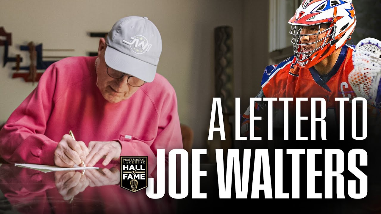 Joe Walters A Letter To My Son | Joe Walters Gets Inducted into the Pro Lacrosse ...