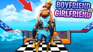 Girlfriend VS Boyfriend Deathrun!  (Fortnite Creative Mode)