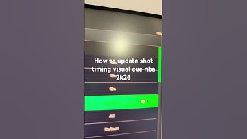 How to update shot timing visual cue nba 2k26