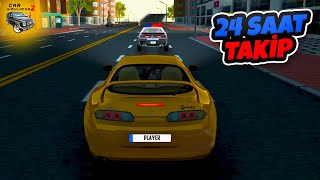 24 Saat Boyunca Polis Arabasını Takip Ettim !!! Car Simulator 2