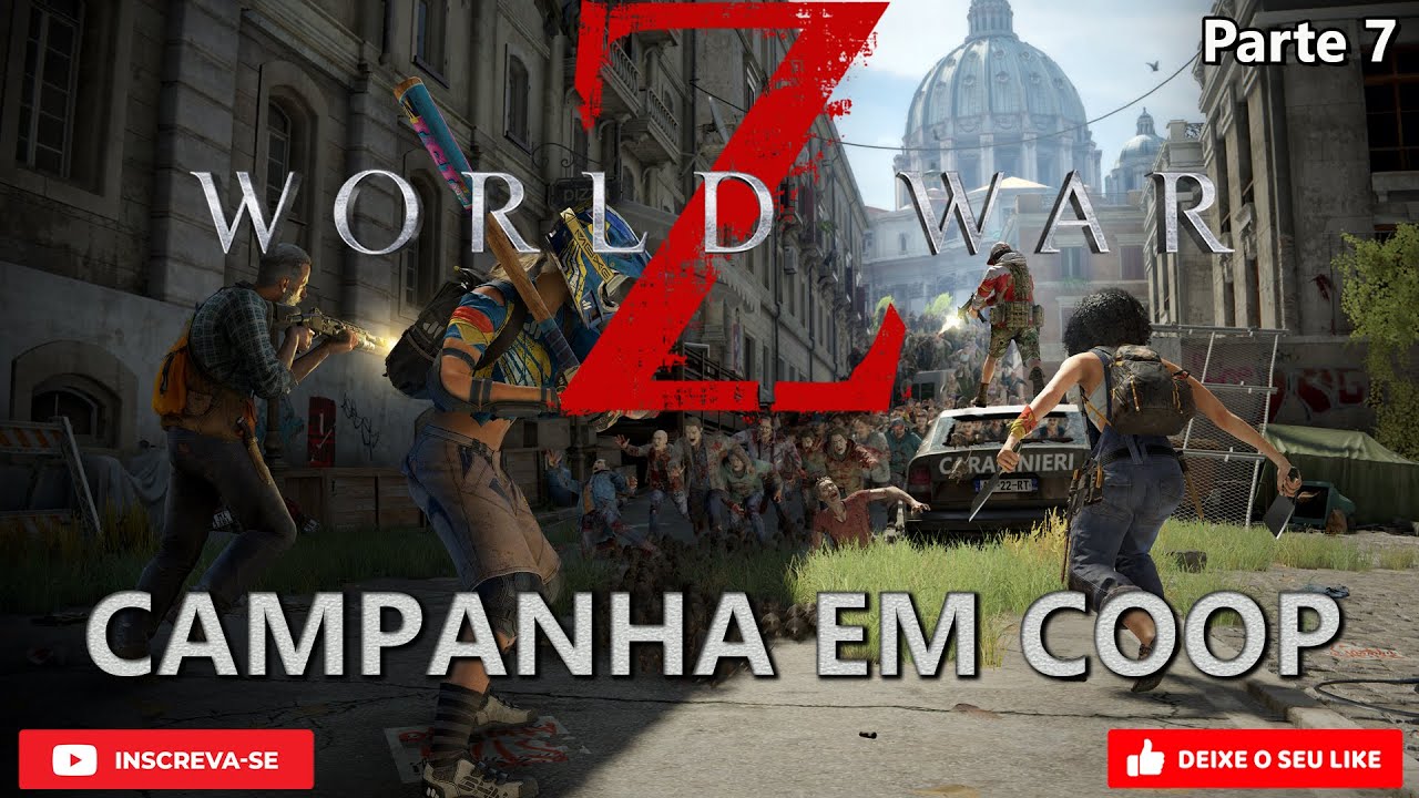 🔴 World War Z modo campanha em COOP com @11Closed_Play @omagosupremo28  parte 10 Roma🔴 