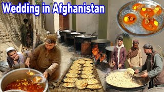 Village Style Wedding in AFGHANISTAN | How to cook rice