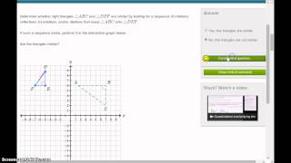 CHS Math Defining Similarity through transformations