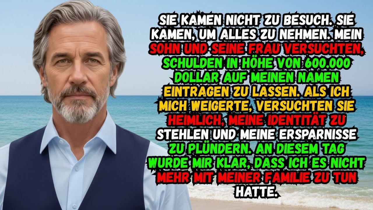 Sie hat mich von ihrer Hochzeit ausgeschlossen. · Ich habe 150.000 Dollar abgehoben.