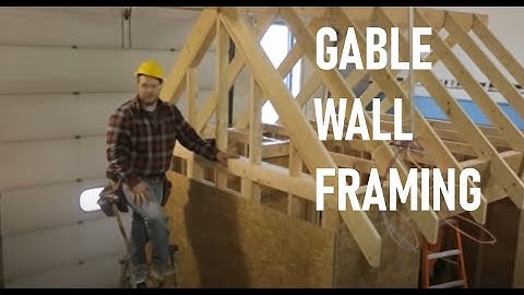 How to Frame a Gable Wall // Roof Framing Part 5