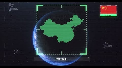 China Flag And Map Hud 4K | Motion Graphics template - Envato elements