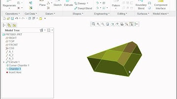 Corner Chamfer in Creo 2.0