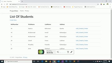 Asp.net MVC Razor Crud operation for beginner in Visual Studio 2019