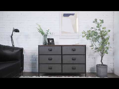 black dresser 6 drawers