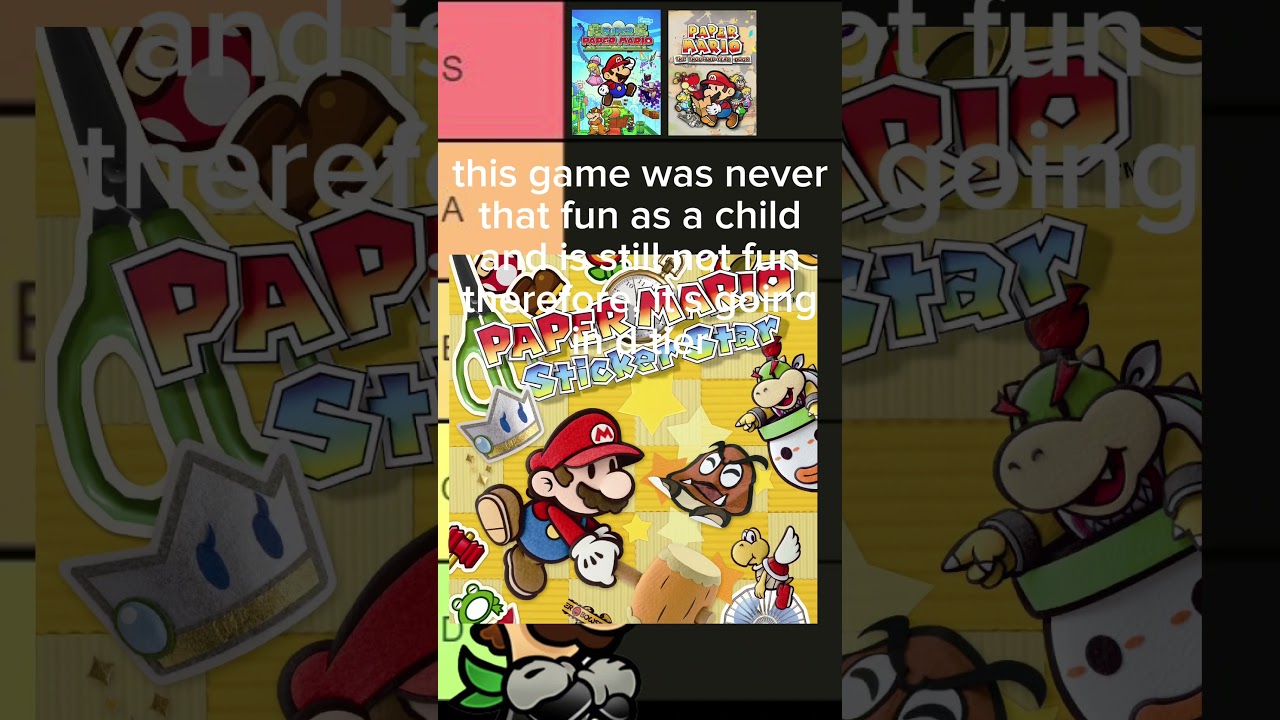 Ranking all paper mario games P.T 3 