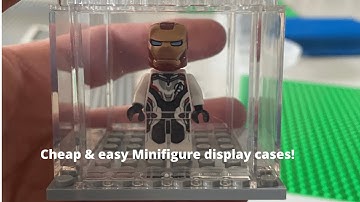 Lego Minifigure display cases! PAB wall parts only! Cheap, quick & easy - How to