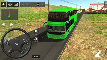 Euro Bus Driving Game Public Transportation 2024 -  Indonesia Bus Simulator Android Gameplay #1611