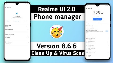 Realme UI 2.0 Phone Manager V 8.6.6 | Clean up & Virus Scan New version available! | Anu tech 🤩