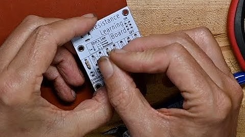 C.K. builds a Electrical Resistance demo board kit from eLearnTronics