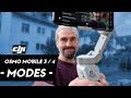 DJI Osmo Mobile 3 & OM 4 - Tips & Tricks - Gimbal Modes Tutorial