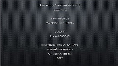 Taller Final Algoritmo y  Estructura de Datos 2