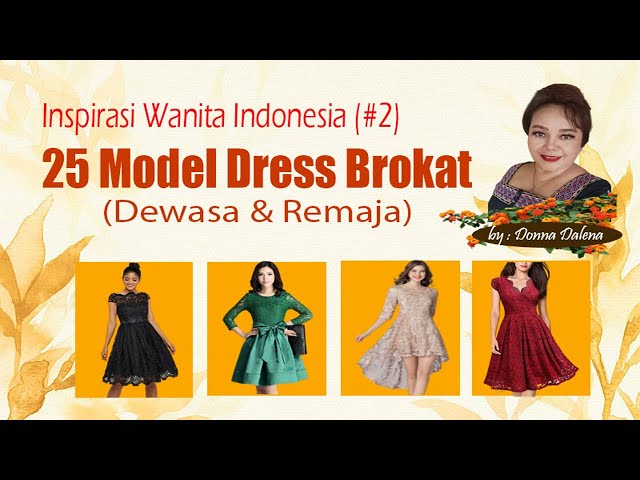 25 MODEL DRESS BROKAT - Untuk Dewasa dan Remaja - Inspirasi Wanita Indonesia (2) class=