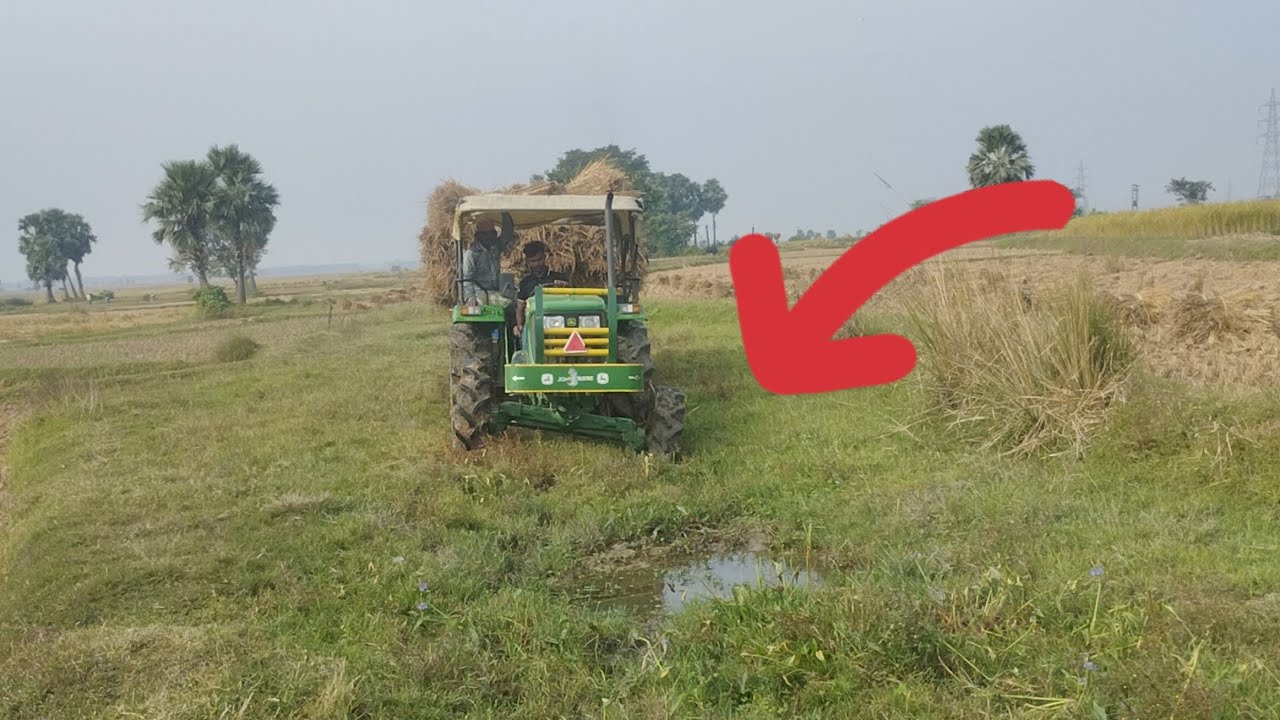 John Deere 5050 D 4wd tractor full load trolley parfomens #4wdtractor #tractorvideo #tractor