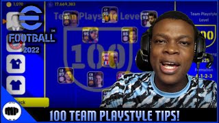 HOW TO EASILY GET 100 TEAM PLAYSTYLE LEVEL [eFOOTBALL 2022 MOBILE TIPS 3] screenshot 5