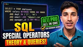 SQL Special Operators Explained with Queries | Complete Practical Guide
