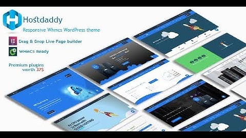 Hostdaddy | Responsive WHMCS WordPress Hosting Theme with Elementor Page Builder