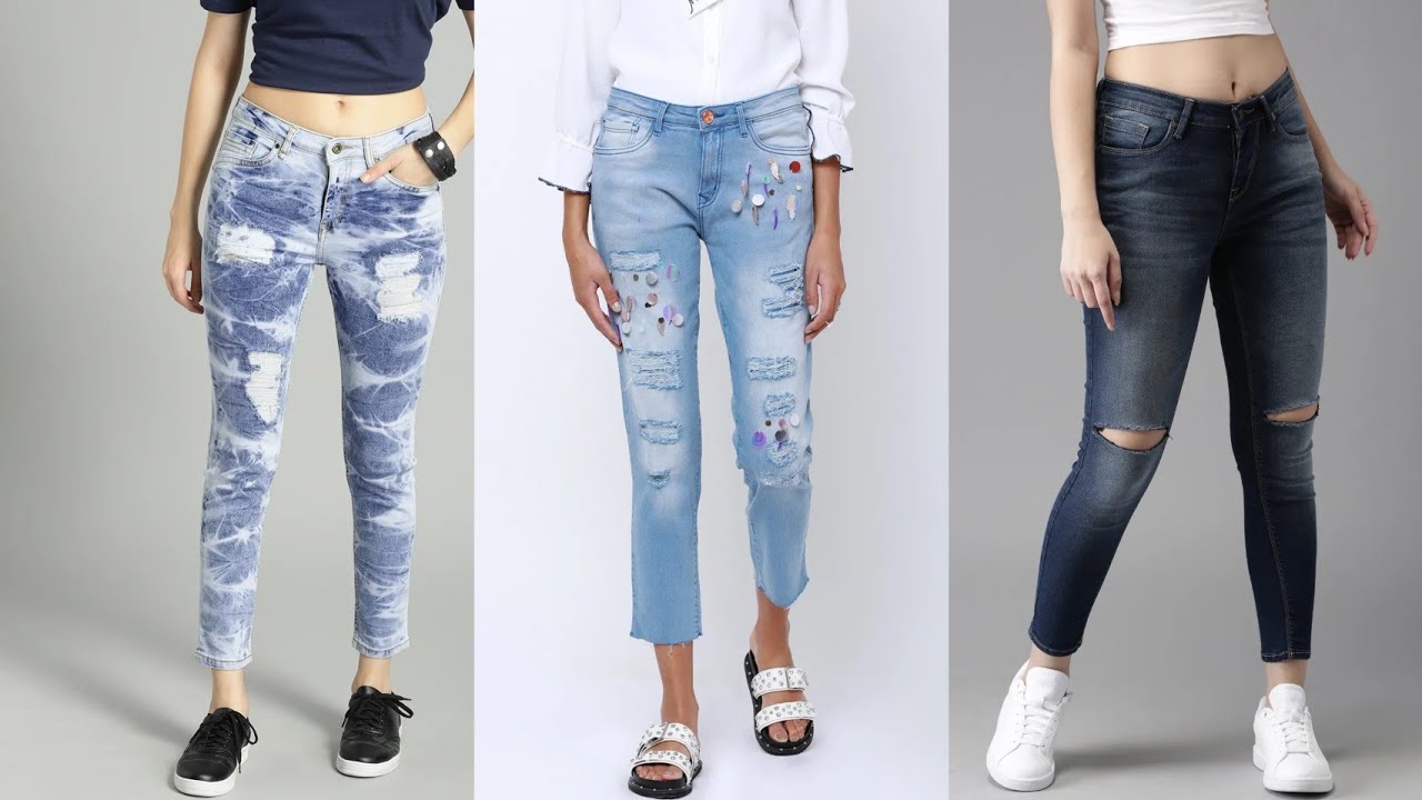 Jeans Style You In 2020|fancy Jeans For Girls|Different Colours & Style ...