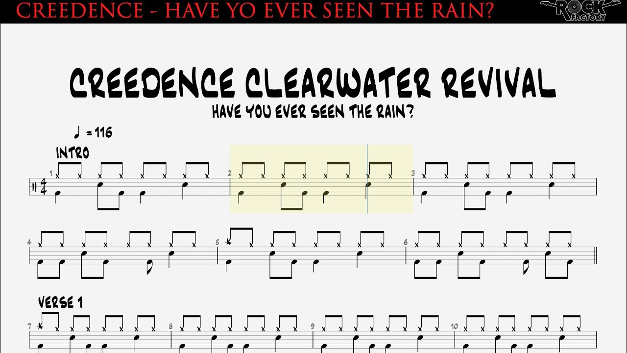 See the rain creedence. Creedence Clearwater Revival - have you ever seen the Rain.