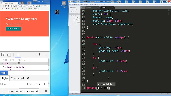 2  How media queries work, min width vs max width