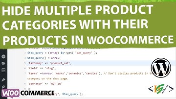 How to Hide Multiple Product Categories with their Products in WooCommerce Shop in WordPress