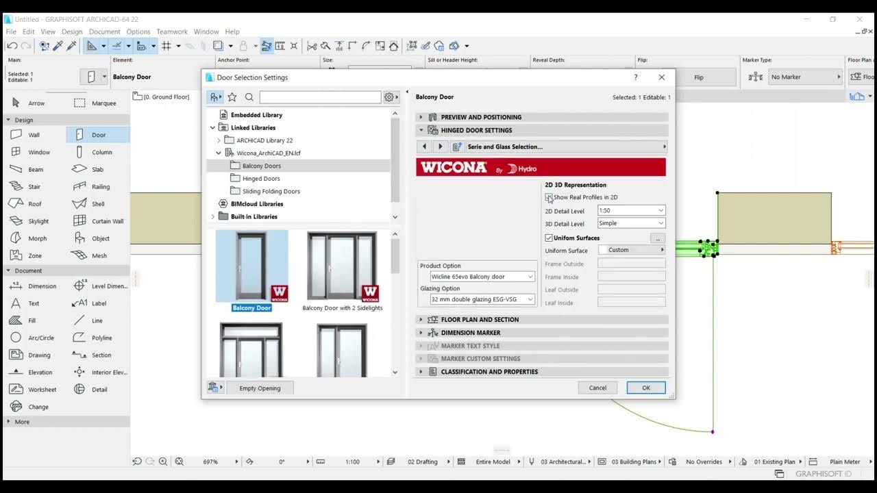 ArchiCAD BIM 01 Library Windows Doors Overview YouTube
