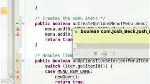 Android Tutorial: Using the Menu Button