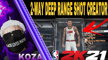 BEST DEEP RANGE SHOT CREATOR BUILD NBA 2K21 CURRENT GEN BEST RARE BUILDS NBA 2K21