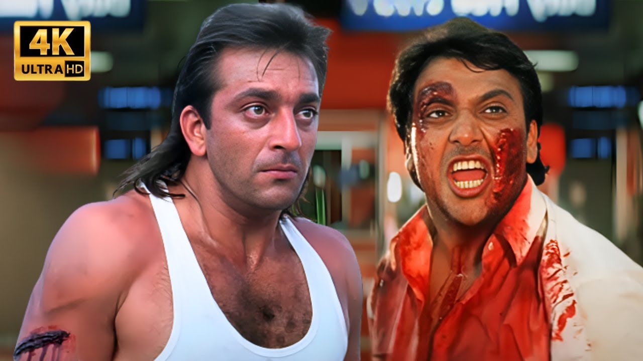 Climax Scene - आज तेरी ज़िन्दगी का अकाउंट मैं बंद करूँगा | Sanjay Dutt, Govinda | Andolan | Action