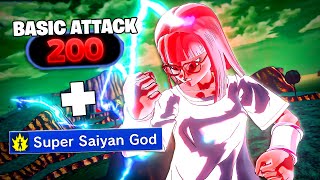 200 BASIC ATTACK + SUPER SAIYAN GOD Is BROKEN on Xenoverse 2